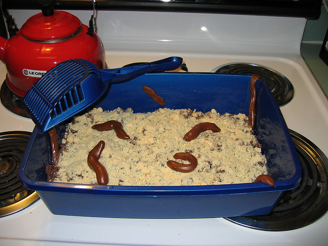 Kitty Litter Poop Cake