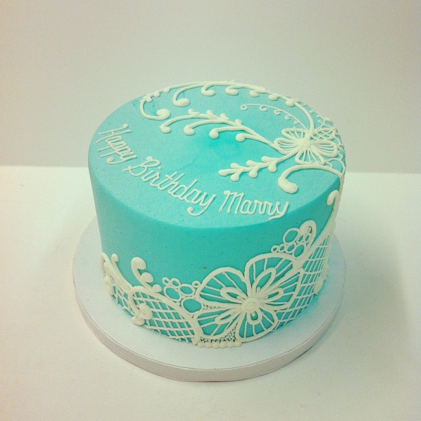 Lace Birthday Cake