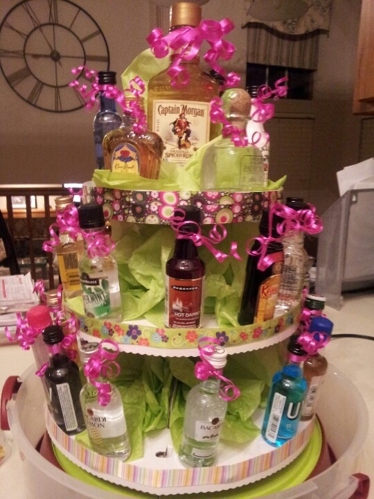 Liquor Birthday Cake Ideas