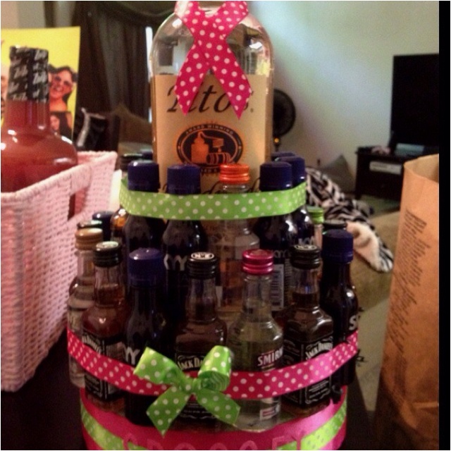 Liquor Bottle Birthday Cake