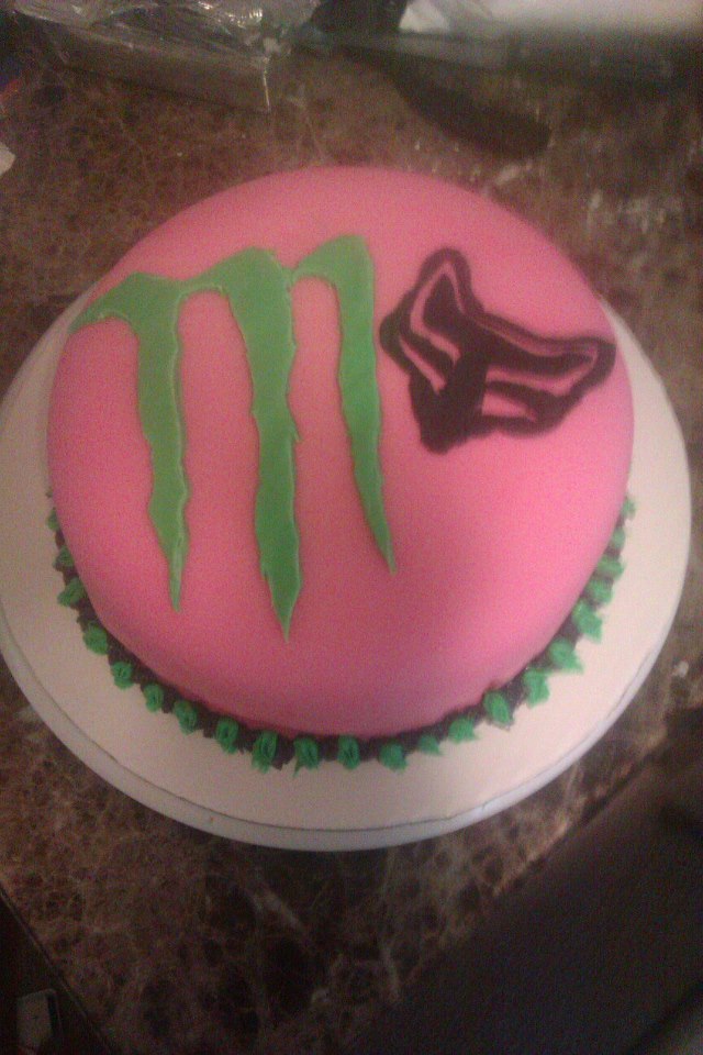 Monster Fox Racing Cake