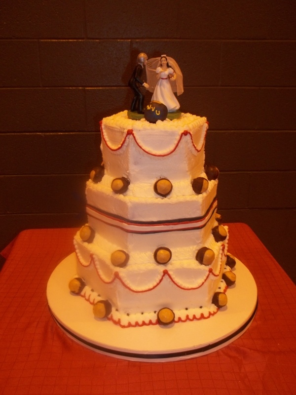Ohio State Buckeye Wedding Cake Ohio State Buckeye Wedding Cake