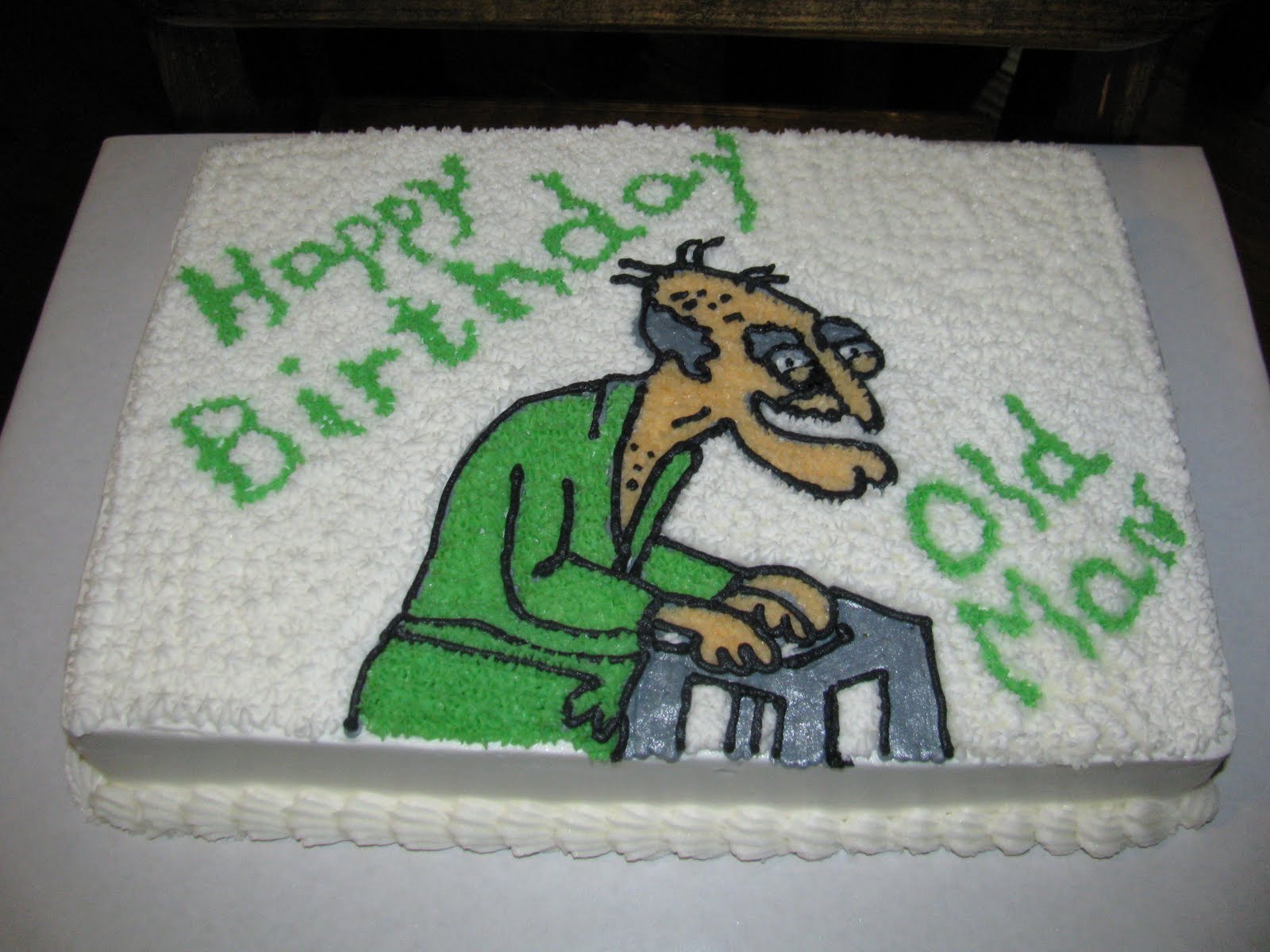 Old Man Birthday Cake