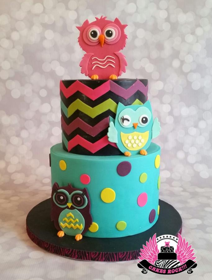 Owl Birthday Cake