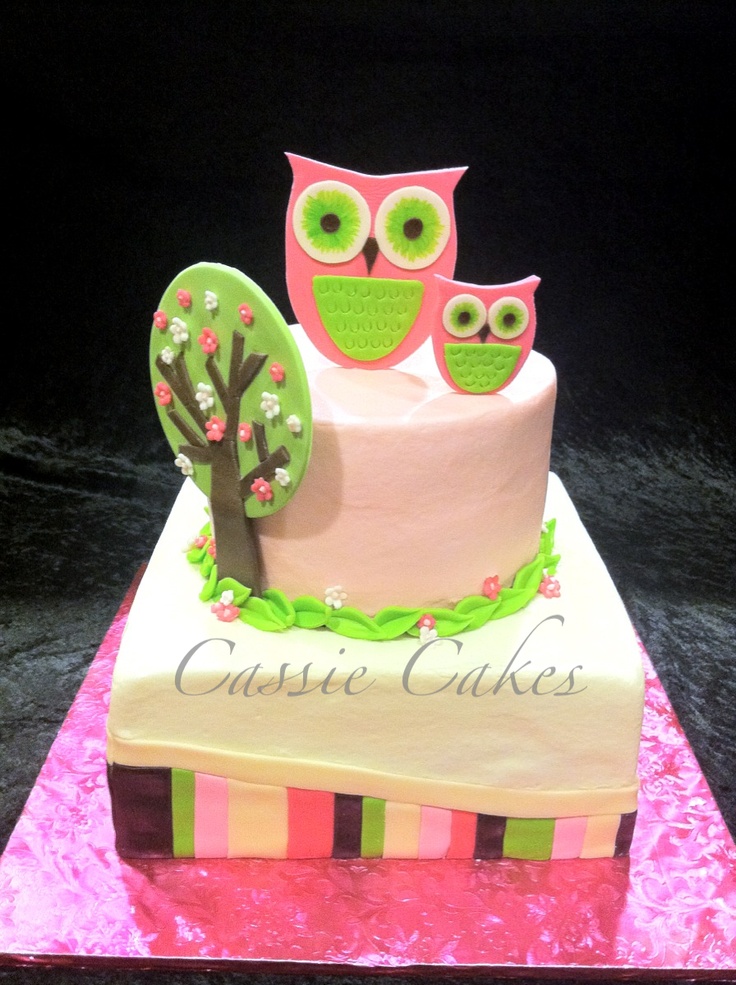 Owl Cake Ideas Square