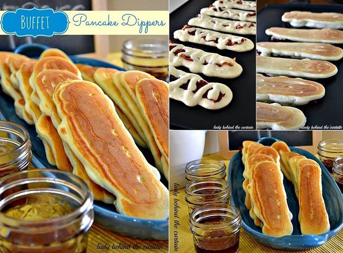 Pancake Dippers with Bacon