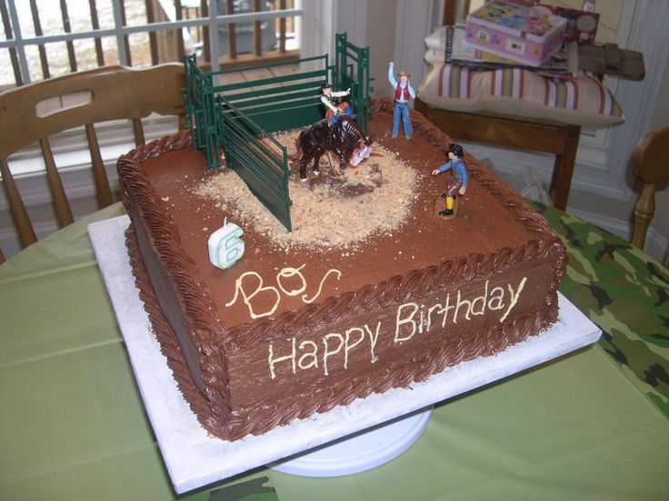 Pictures of Rodeo Bull Riding Birthday Cakes