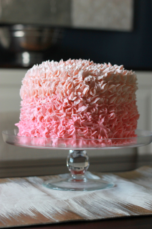 Pink Birthday Cake with Icing Pink Birthday Cake with Icing