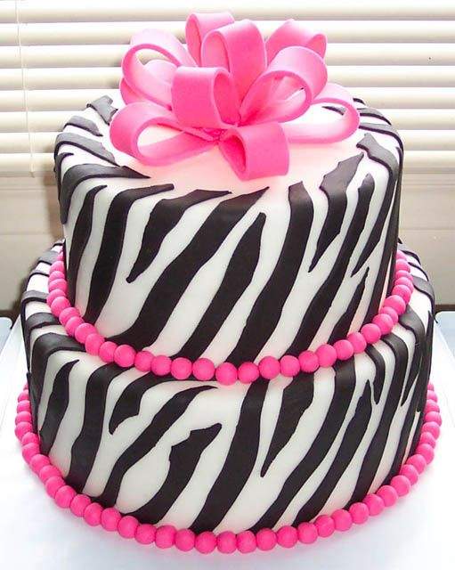 Pink Zebra Birthday Cake Ideas
