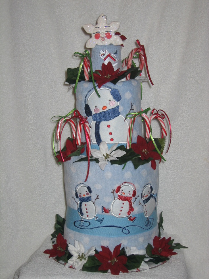 Pinterest Christmas Towel Cakes Pinterest Christmas Towel Cakes