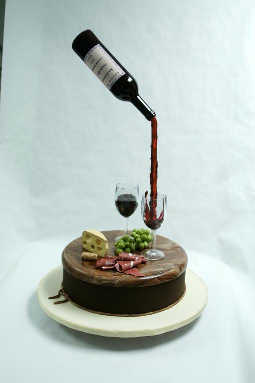 Pouring Bottle Gravity-Defying Cakes