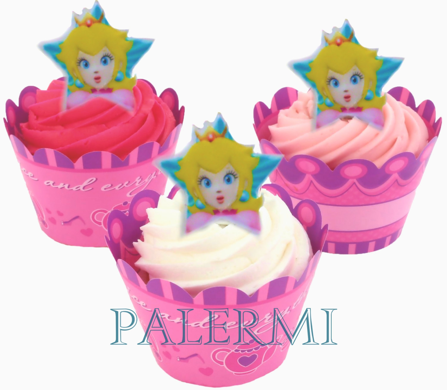 Princess Peach Cupcake Rings