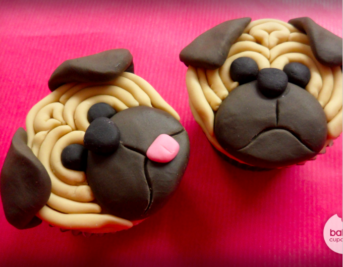 Pug Cupcakes