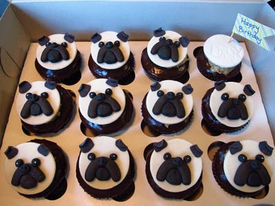 Pug Cupcakes