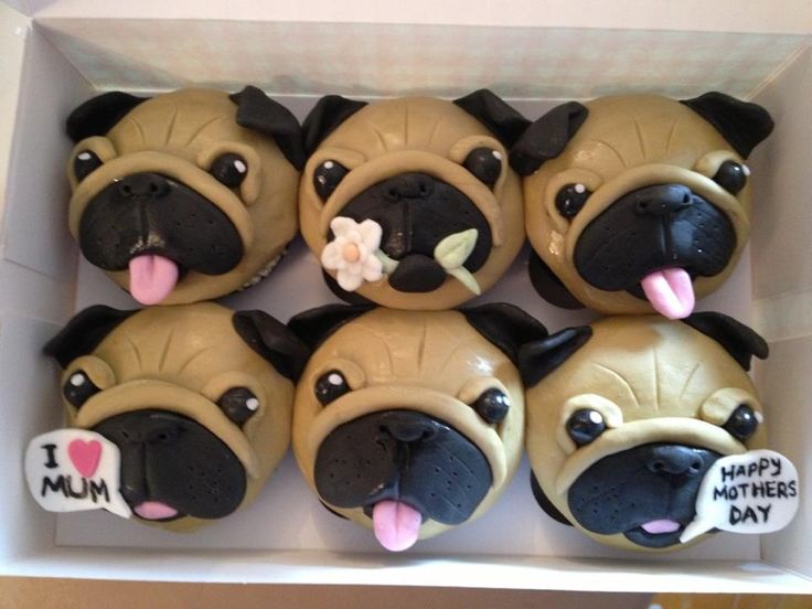 Pug Cupcakes