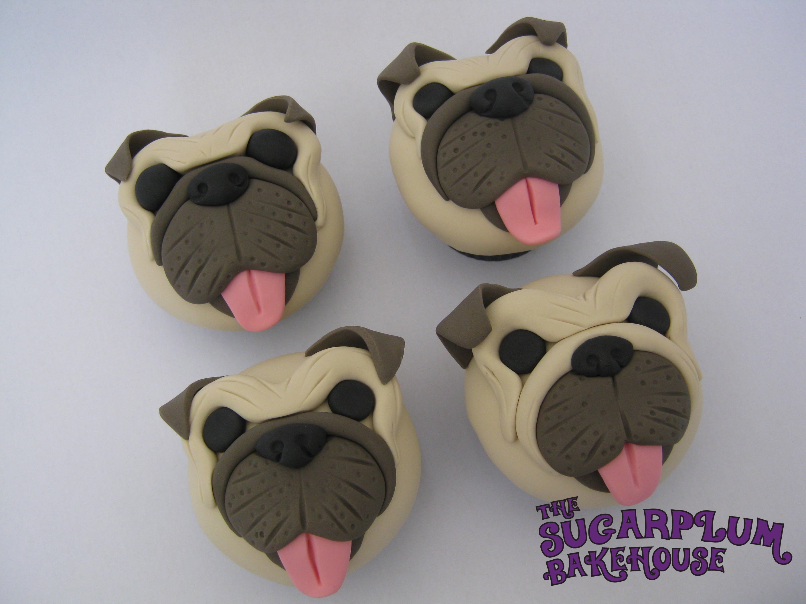Pug Face Cupcake Pug Face Cupcake