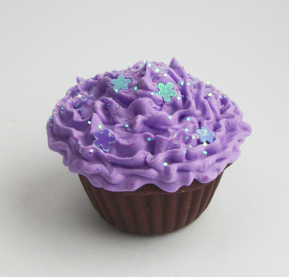 Purple Cupcakes with Frosting