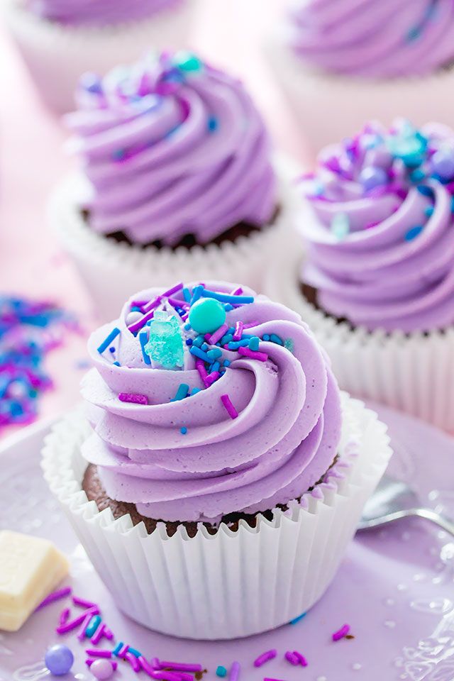 Purple Cupcakes