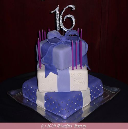 Purple Sweet 16 Birthday Cakes Purple Sweet 16 Birthday Cakes