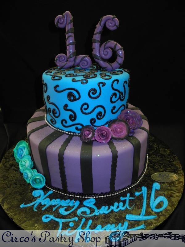 Purple Sweet 16 Cake