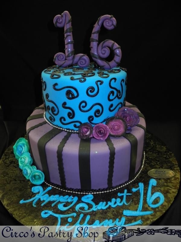 Purple Sweet 16 Cake Purple Sweet 16 Cake