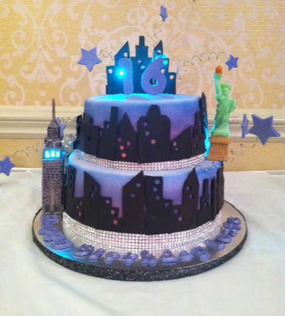 Purple Sweet 16 Cake