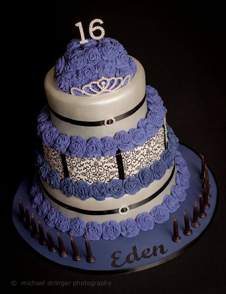 Purple Sweet 16 Cake