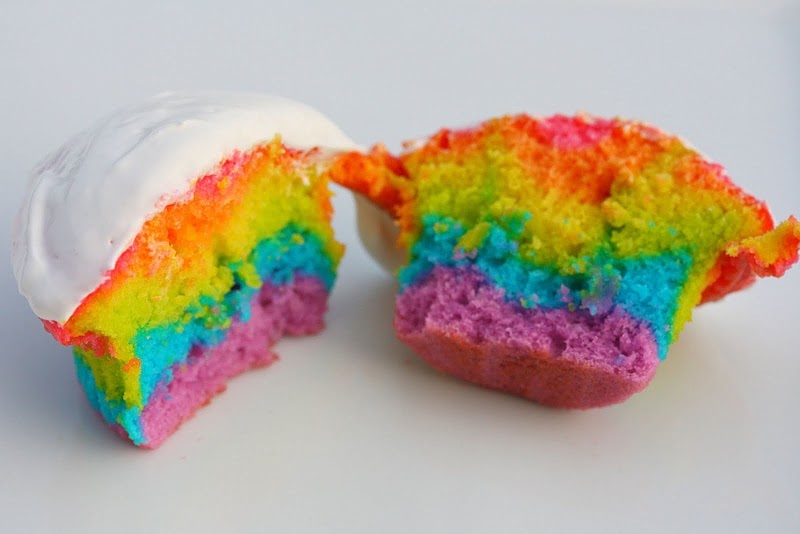 Rainbow Cupcakes