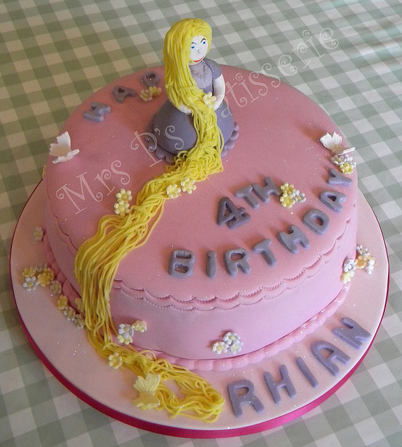 Rapunzel Birthday Cake