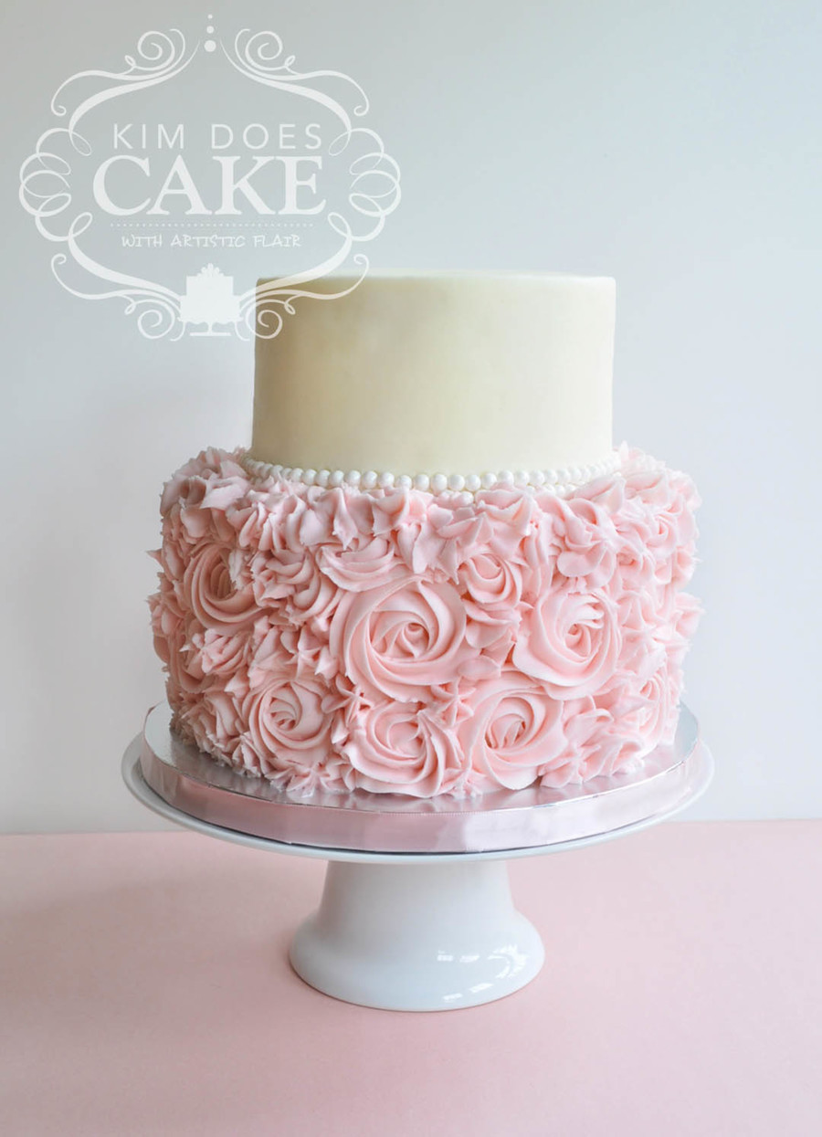 Rose Swirl Wedding Cake Rose Swirl Wedding Cake