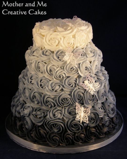 Rose Swirl Wedding Cake Rose Swirl Wedding Cake