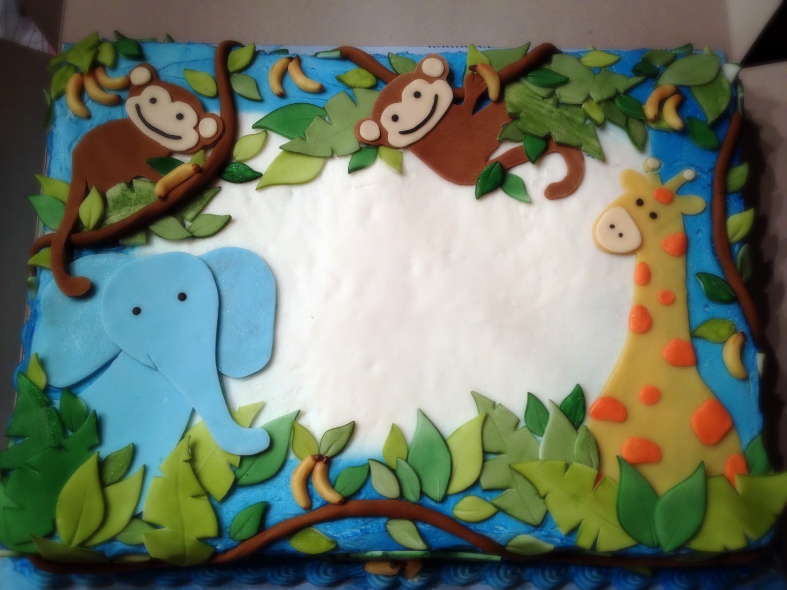 Safari Theme Baby Shower Cake