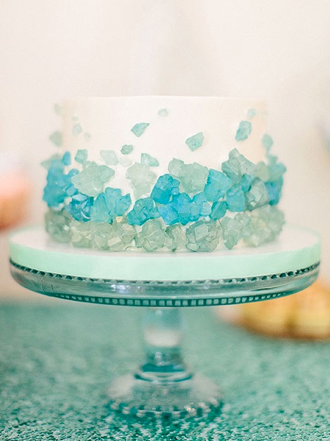 Sea Glass Wedding Cake Sea Glass Wedding Cake