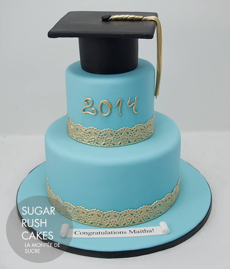 Simple Graduation Cake