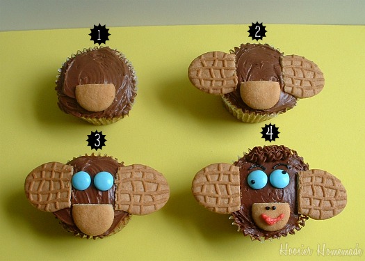 Sock Monkey Cupcakes