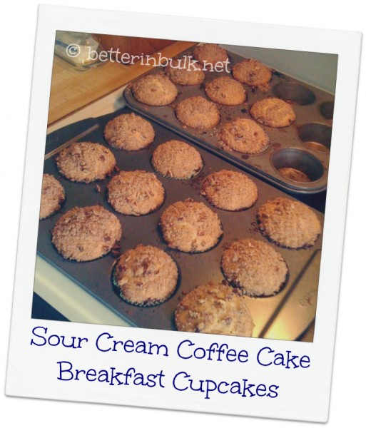 Sour Cream Coffee Cake Cupcakes