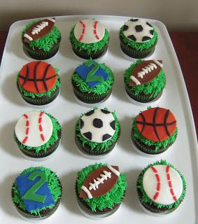 8 Photos of Easy To Make Sports Cupcakes 8 Photos of Easy To Make Sports Cupcakes