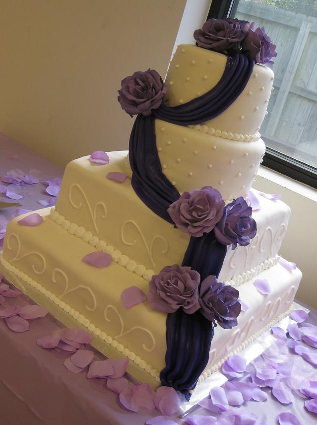 Square Wedding Cake Design