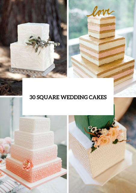 Square Wedding Cake Idea