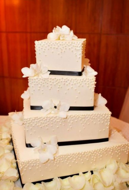 Square Wedding Cake Idea
