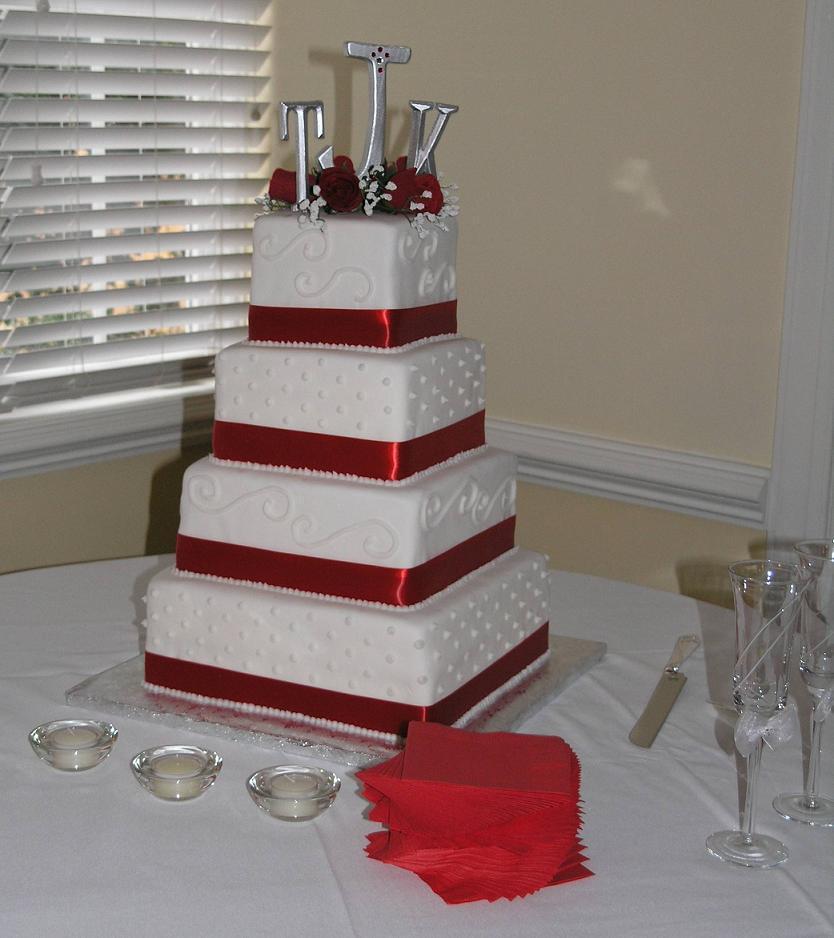 Square Wedding Cake