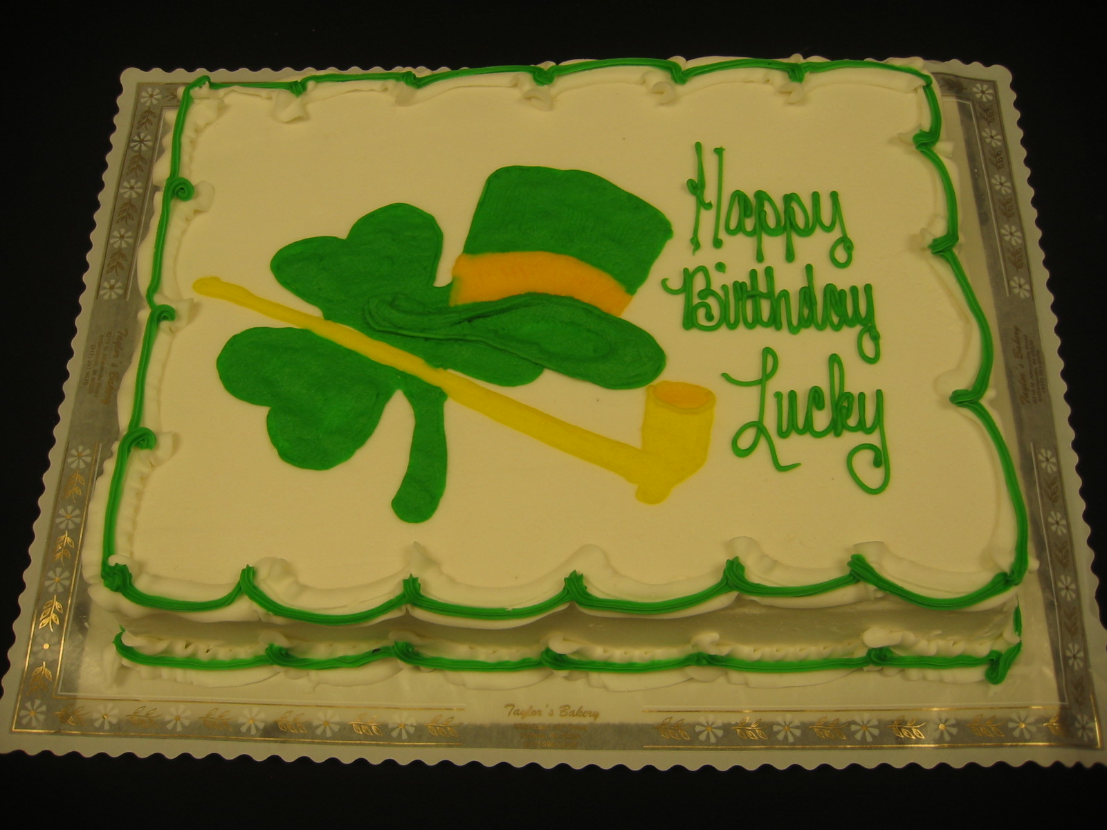 St. Patrick's Day Birthday Cake