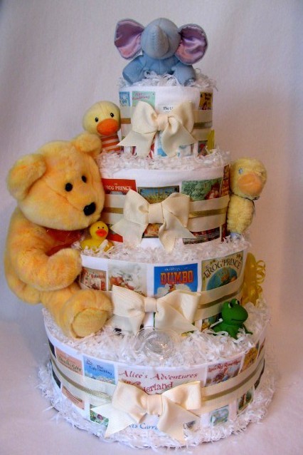 Storybook Baby Shower Diaper Cake