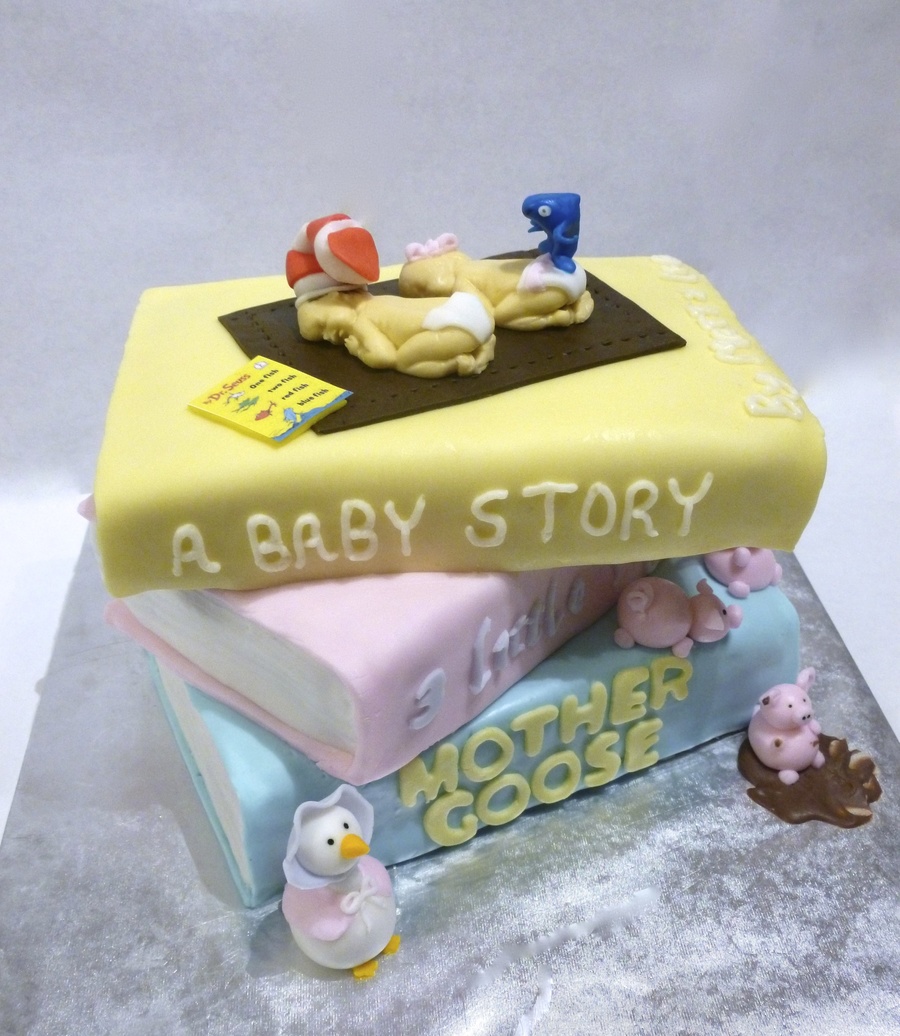 Storybook Themed Baby Shower Cake