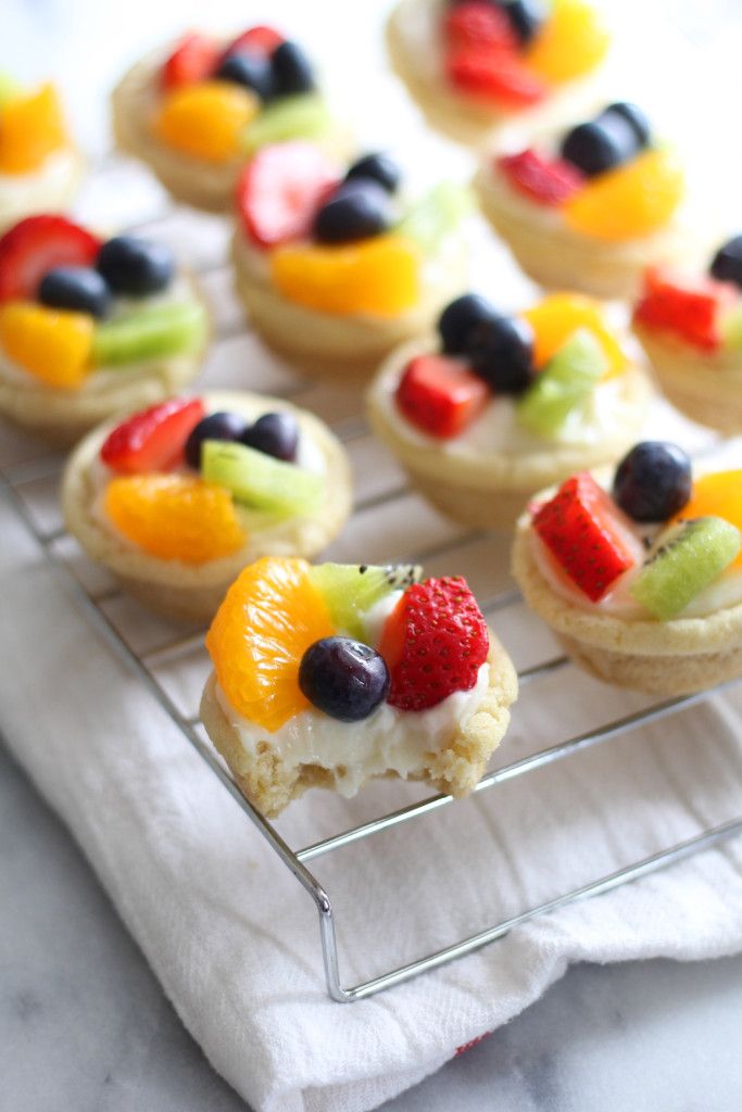 Sugar Cookie Fruit Tarts Mini