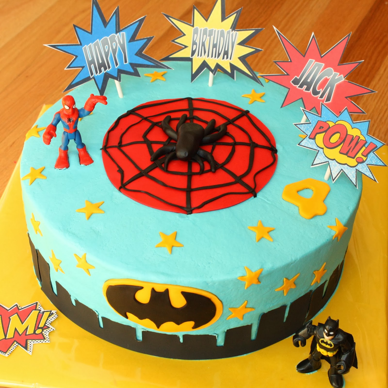 Superhero Birthday Sheet Cake