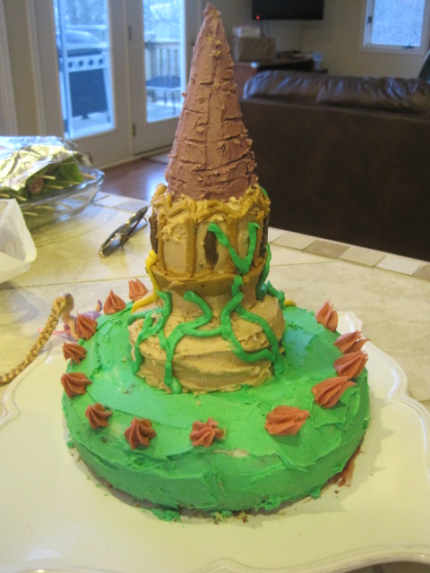 Tangled Birthday Cake