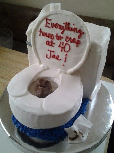 Toilet Birthday Cake