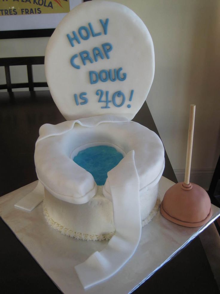 Toilet Bowl Birthday Cake