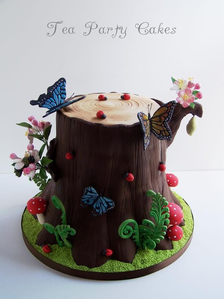 Tree Stump Cake